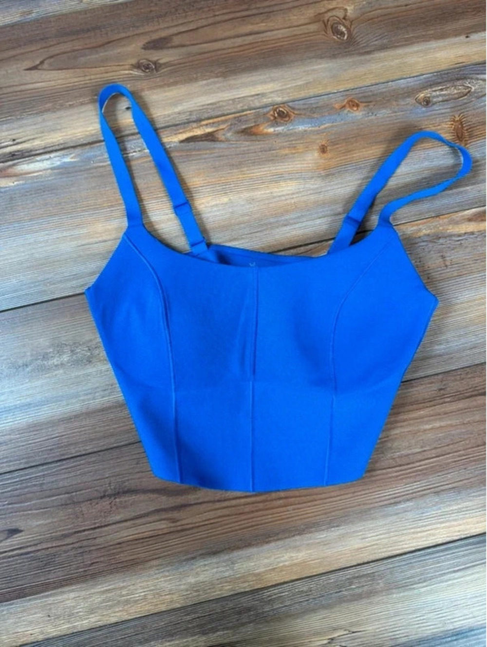 Aerie offline cropped corset tank size small